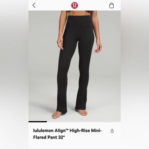 NWT Lululemon Align Flares